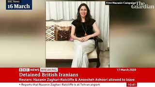 Nazanin Zaghari-Ratcliffe travels back to the UK after six-year detention in Iran