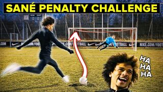 We hope Leroy Sane's coach doesn't see this penalty challenge