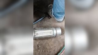 change the Exhaust Flexible pipe