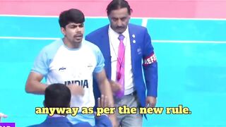 Kabaddi asian games 2023 Controversial Raid by Pawan | India vs Iran kabaddi match controversy