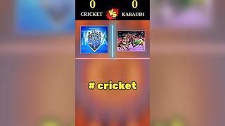 क्रिकेट vs कबड्डी ???????? #youtubeshorts #compilation #facts #shorts