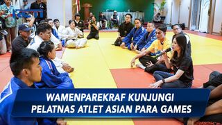Kunjungi Pelatnas Atlet Asian Para Games, Wamenparekraf: Semangat Latihannya Luar Biasa
