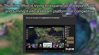 LEAKED Riot's Stream Platform (?) - Riot eSports