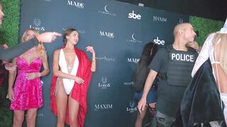 Sam Rhima with Models (day 2) at Maxim Halloween Party in Hollywood, CA