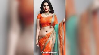 [4K] AI Elite Indian Lookbook Models video #saree #beauty #stunninglook #viral @aielitemodel