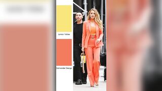 Blake Lively outfits inspired color palette #blakelively #colorpalette #celebrity #fashiontips