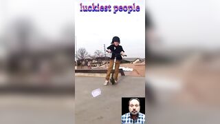 lucky people compilation #luckypeople #luckiest #shorts #viral #luckbychance