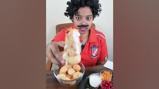 Me VS Papa Vs Maa | Eating BAHUBALI Panipuri ???? #shorts #comedy #funny #ashortaday #panipuri