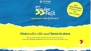 Celebrity spoils up for grabs in Vinnie's Finderfest | 7 News Australia