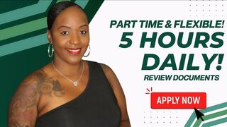 ???? WORK 5 HOURS A DAY FROM THE COMFORT OF YOUR HOME! FLEXIBLE PM HOURS, NEW WORK FROM HOME JOB!