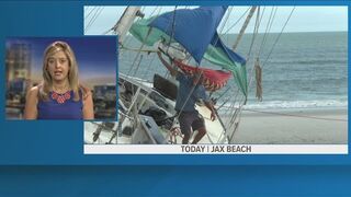 Time's up for man who lived on Jax Beach for 2 weeks after sailboat was beached