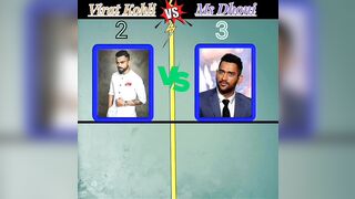 virat kohli vs ms Dhoni ????! celebrity comparion #yt shorts viral video