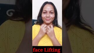 Quick Face Yoga Exercise For Anti-Aging, Jowls, Laugh Lines! as mi #shorts #facemassage