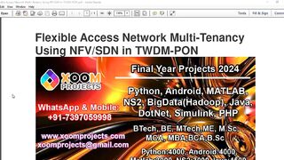 Flexible Access Network Multi Tenancy Using NFVSDN in TWDM PON