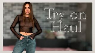Transparent clothing Try on Haul | See through clothing