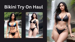 @TryOnHaul-Today AI Lookbook| Bikini Try On Haul | Bikini Indian UK Model
