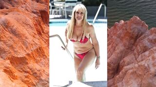 Mature women in bikini | Natural older women over 60 | Beach Bikini