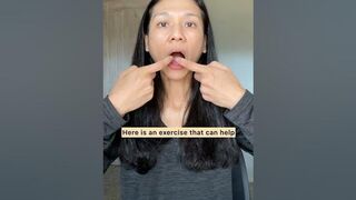 Face Yoga to Lift Up Corners of Mouth ???? Downturn Mouth Corners #shorts #faceyoga #faceexercise