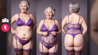 Natural Older Woman Attractively Dressed ???? Beauty Lingerie Collection by aVa ► 3