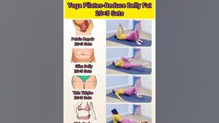 Yoga Pilates - Reduce belly fat workout #shorts #reducebellyfat #bellyfatloss #fitness