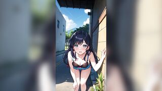 20 Imágenes de Hermosas japonesas en bikinis animes creadas por Inteligencia Artificial