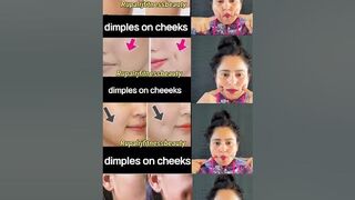 ♨️????how to get dimples on cheeks ,yoga for dimples, Anti-aging try it ???????? #shorts