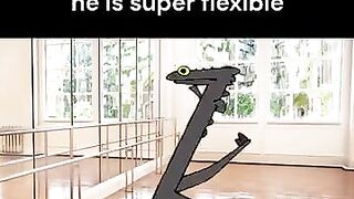 Toothless dancing but he is super flexible