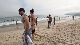 ???????? Leblon Beach | Rio de Janeiro, Brazil beach walk | Bikini Beach 2023 | 4K ep 15