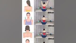 Shoulder and Back Exercises For Women #yoga #backexercise #backfat #shorts