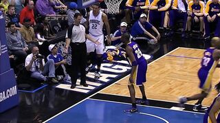 Kobe Bryant doesn't flinch when Matt Barnes fakes pass at his face | NBA Highlights