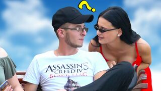 Talking Way Too Close To People - ????Crazy Girl prank compilation