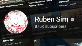 Ruben SIm Is SUING ROBLOX! (Roblox Vs. Ruben SIm 2!)