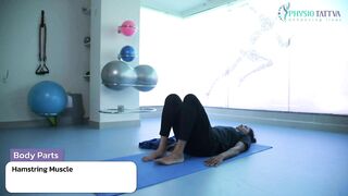 Hamstring Stretch in Lying for stretching the hamstring muscles | Physiotattva