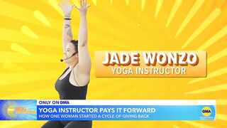 Celebrating yoga instructor who gives back to her community