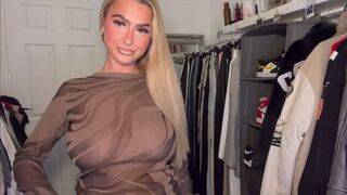 Try On Haul Transparent Lingerie See Through Dress and Clothes