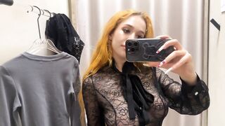 [4K] Exploring Transparent Clothes with Chloe | Try on Haul