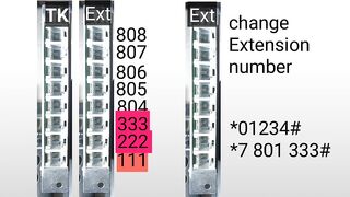 PABX flexible Extension Numbering