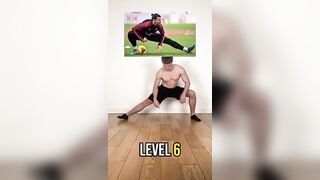 Footballers flexibility level 1 to 10 ⚽️ #workout #flexibility #yoga #mobility #amazing #football