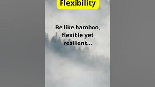 Be like bamboo, flexible yet resilient #shorts