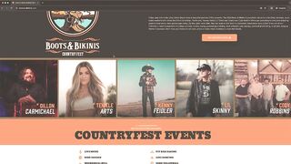 2024 Boots & Bikinis Country Music Festival in Cedar City, Utah