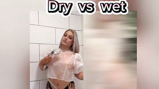 [4K] try on haul Transparent outfits | dry vs wet (2024)