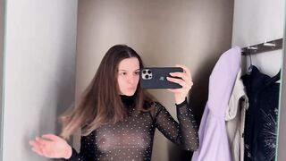 [4K] Transparent Clothes Haul with Emilia | Dressing Room Try-on Haul