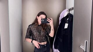 [4K] Transparent Clothes Haul with Emilia | Dressing Room Try-on Haul