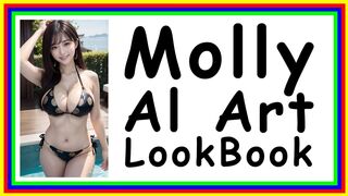 Molly AI Art LookBook - Bikinis & Swimsuits