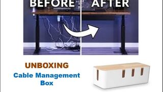 #unboxing Cable Management Box : HOW TO Manage Messy Cables With A Flexible Cable Organizer Tube
