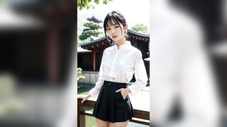 [AI Art Lookbook] Japanese Girl in Traditional clothing #ai #lingerie #shorts