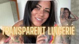 4K NO PASTIES Transparent Lingerie Try On Haul! | See Through Mirror View | 40+ Mom Body