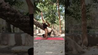 Forearm balancing | karandavasana #yoga #shorts #youtubeshorts #viral