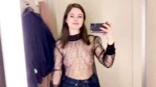 See-Through Try On Haul | Transparent Lingerie and Clothes | Try-On Haul At The Mall #haul #lingerie