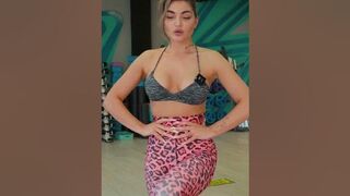 Natalya will show you stretching for the legs and hip joint #stretching